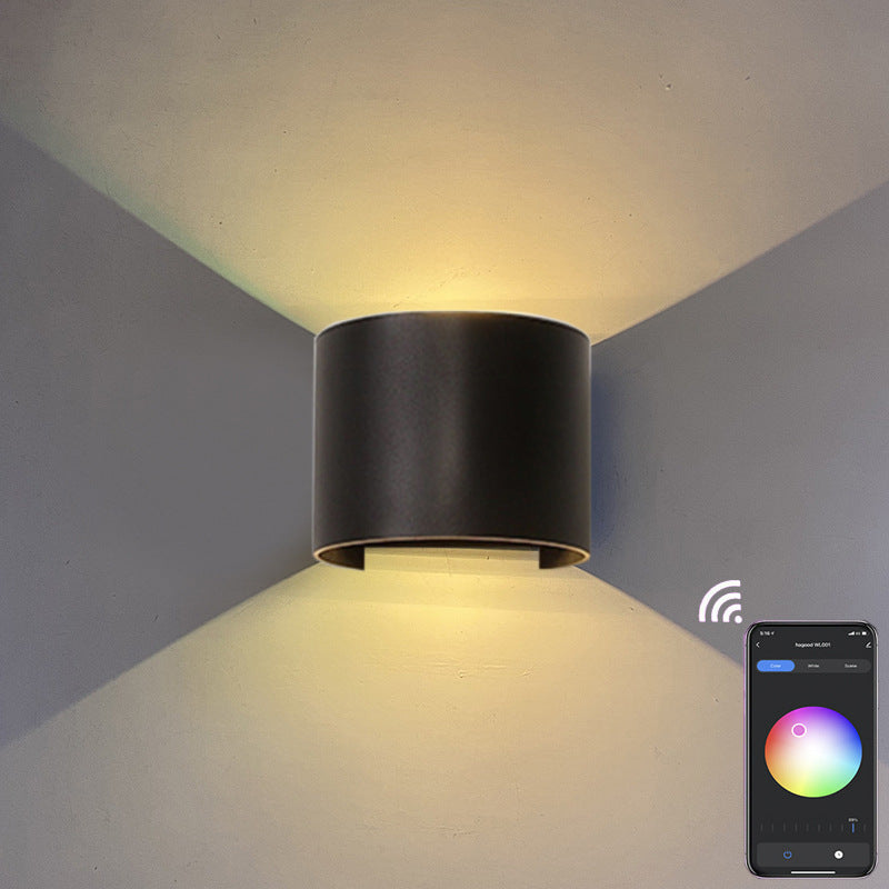 Intelligent Cylindrical APP Dimming Wall Lamp
