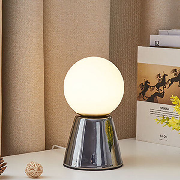 Orb Moon Ceramic Glass Table Lamp