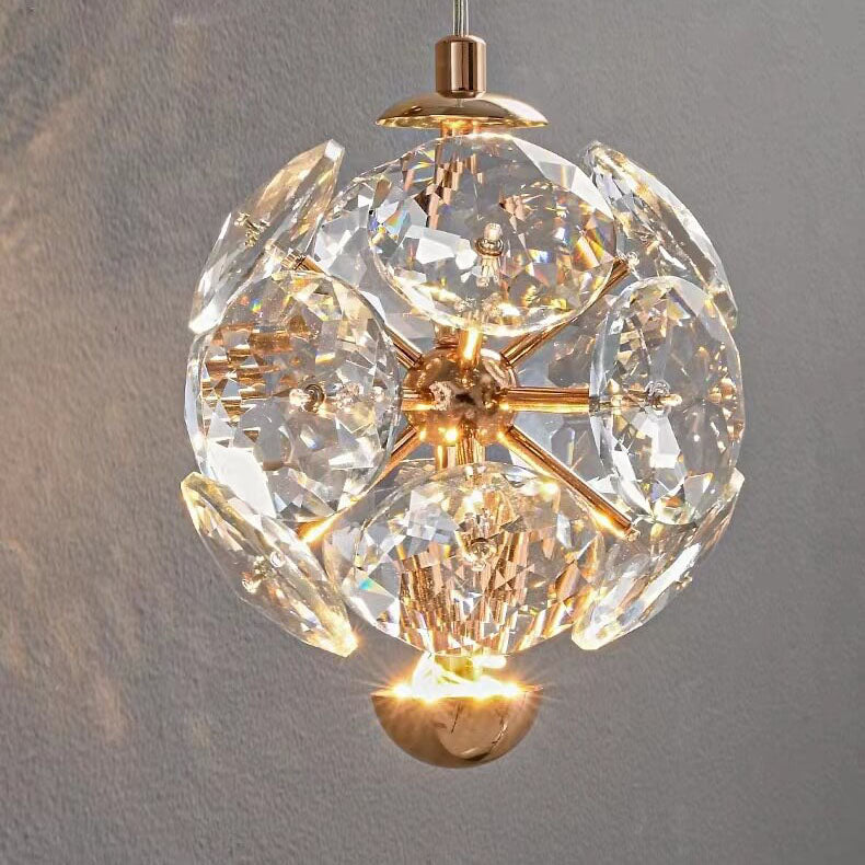 Orb Hardware Crystal Bedroom Wall Lamp
