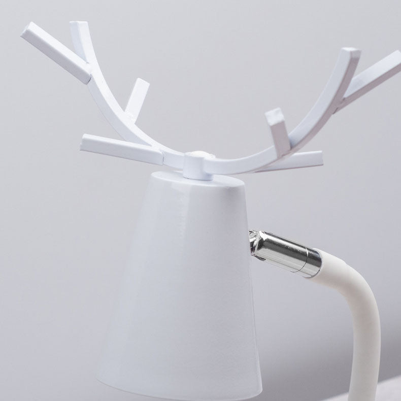 Iron Antler Solid Wood Table Lamp