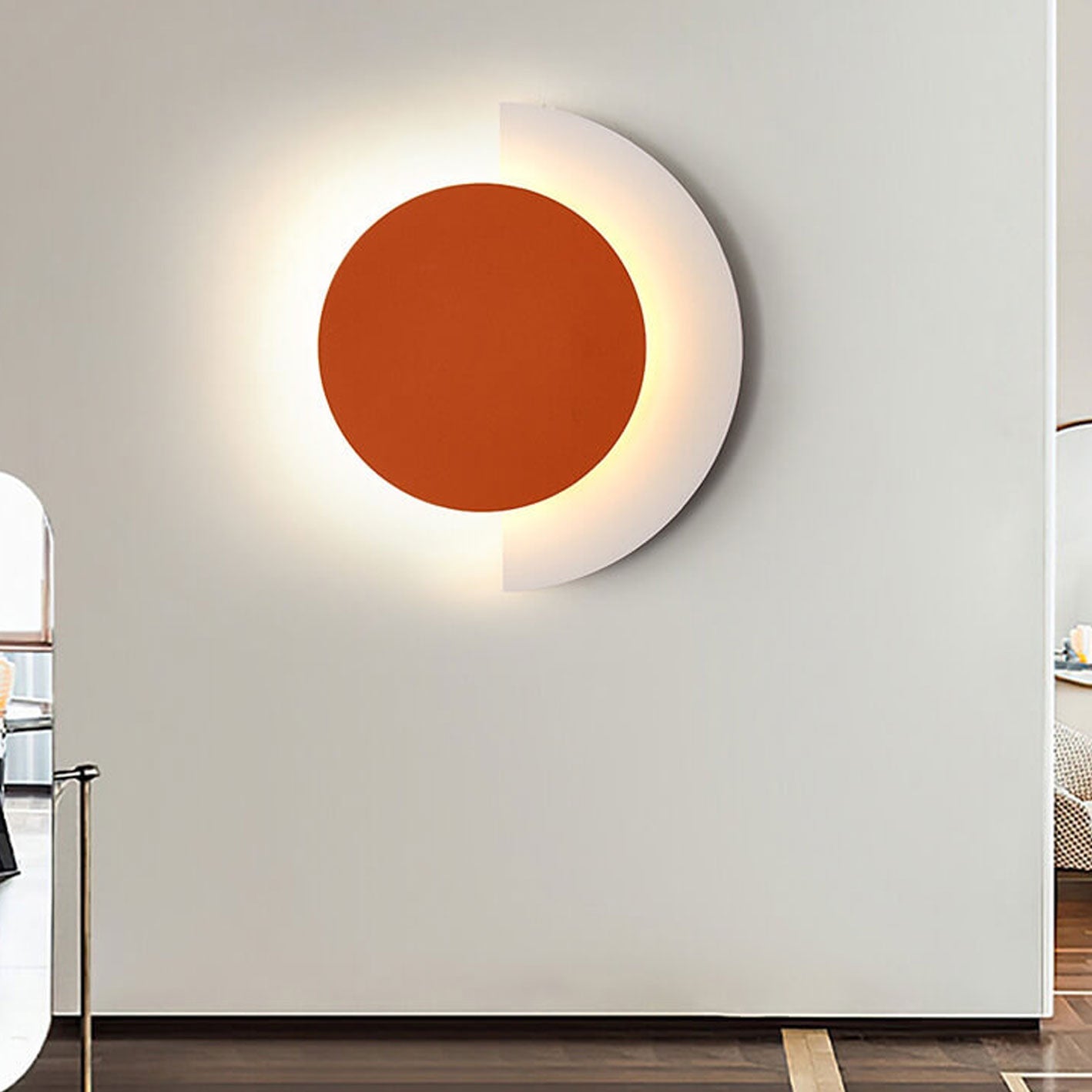 Postmodern Solid Color Wrought Wall Lamp