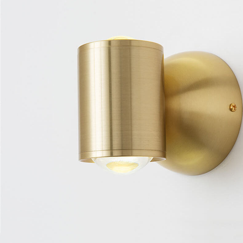 Copper Cylindrical Mini Wall Lamp