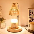 Flower Shaped Glass Iron Table Lamp