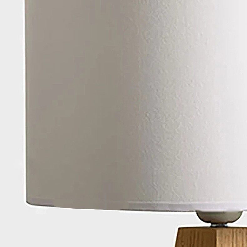 Cylindrical Prismatic Solid Wood Table Lamp