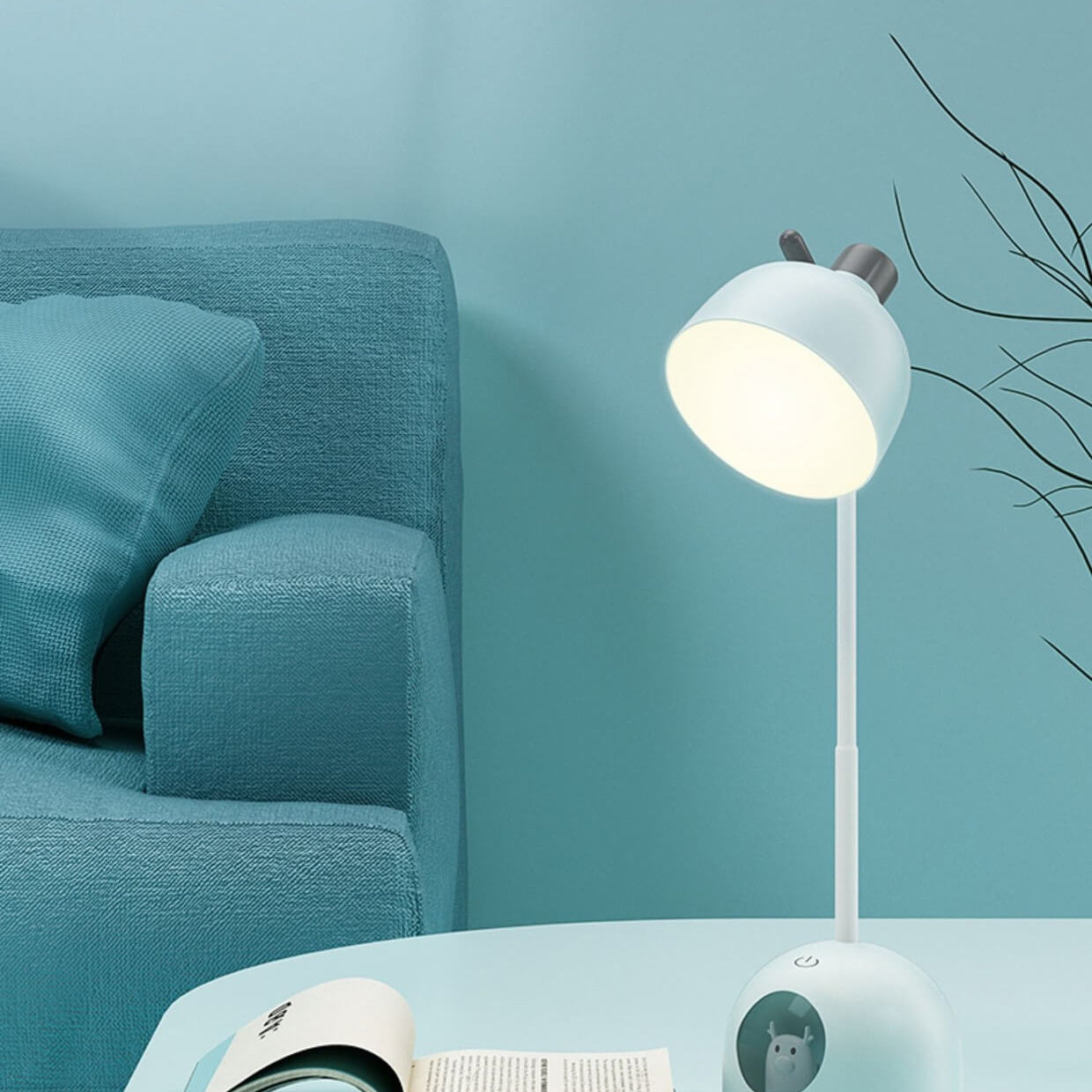 Doll Cartoon Charging Kids Table Lamp