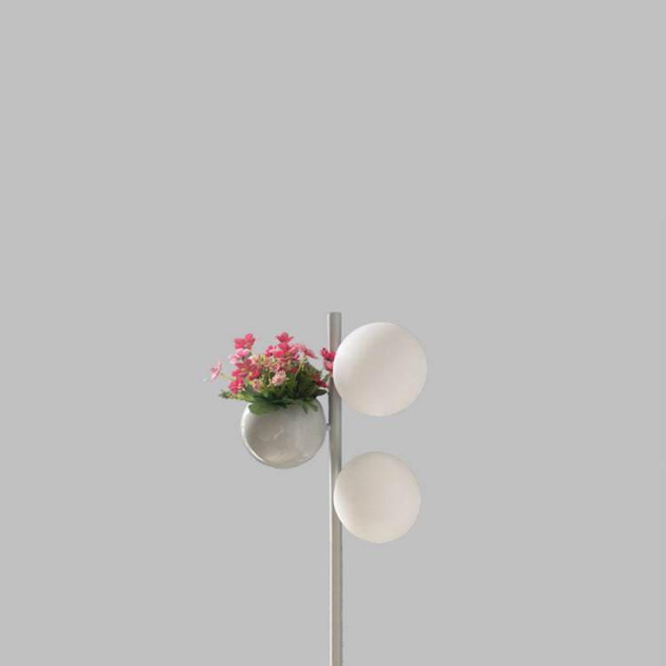 Flowerpot Decor PE Globe Outdoor Light