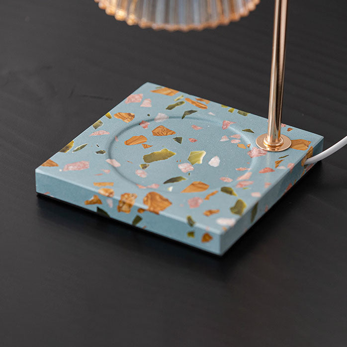 Terrazzo Glass Melting Wax Table Lamp