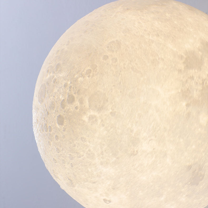 3D Printed Moon Resin Wall Lamp