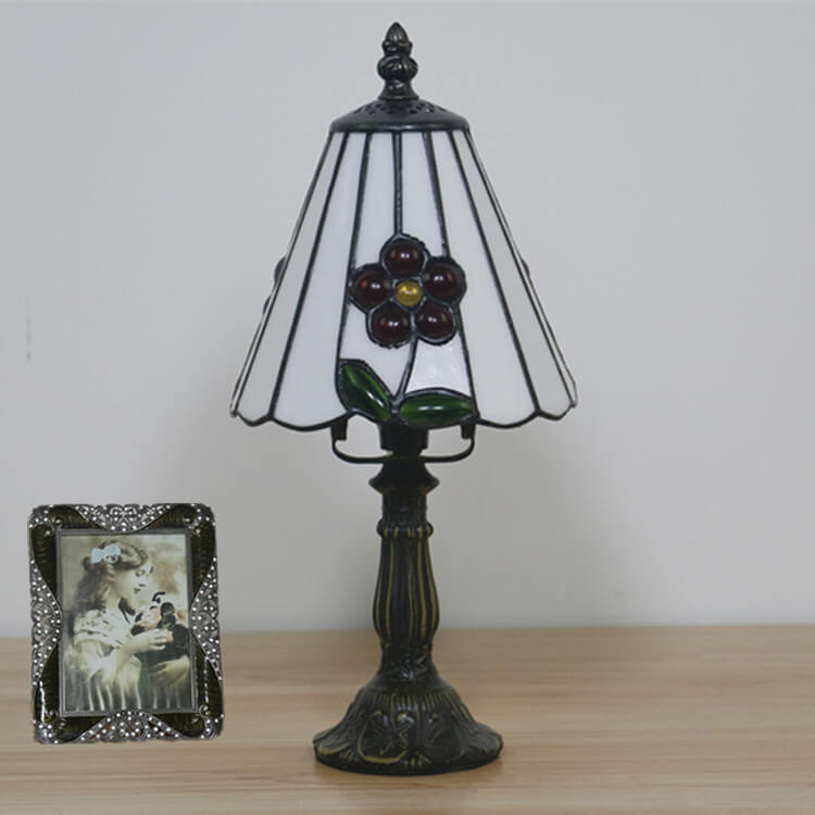 Style Stained Glass Cone Table Lamp