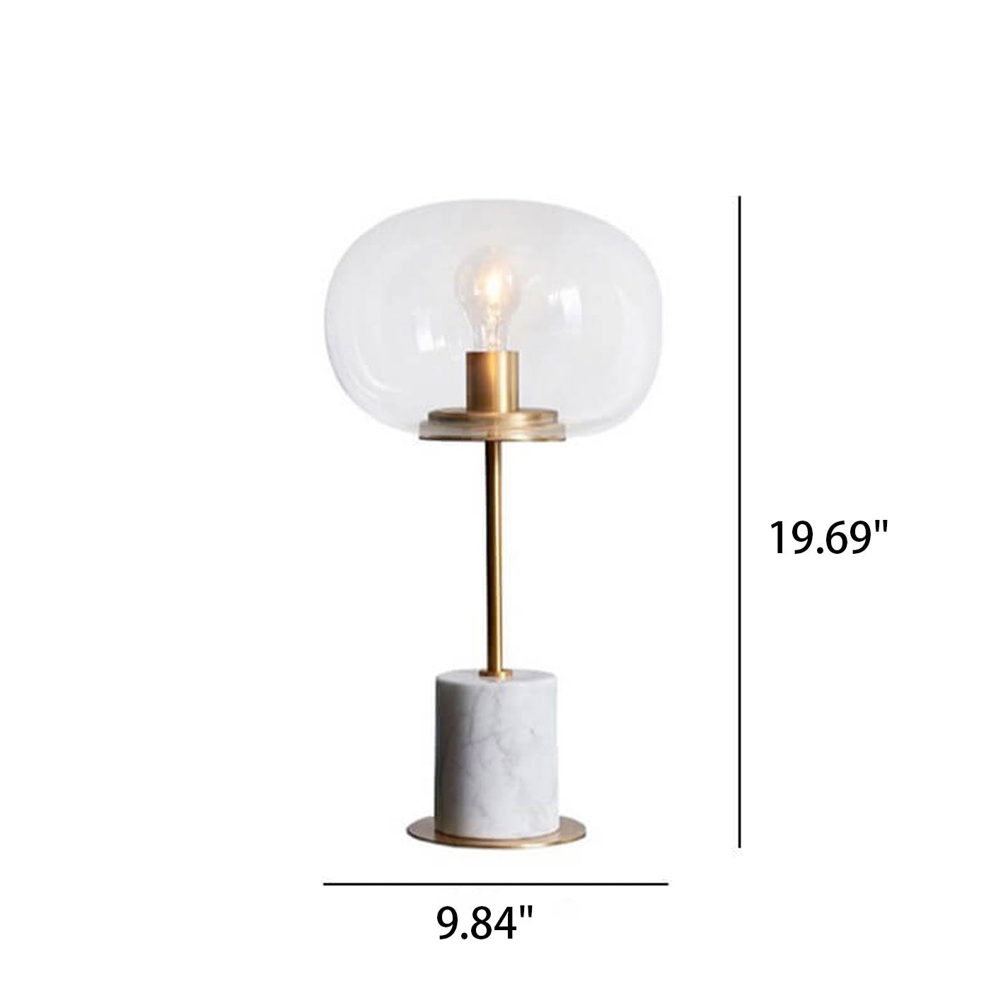 Glass Ball Table Lamp
