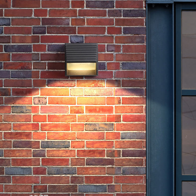 Striped Trapezoidal Patio Outdoor Light