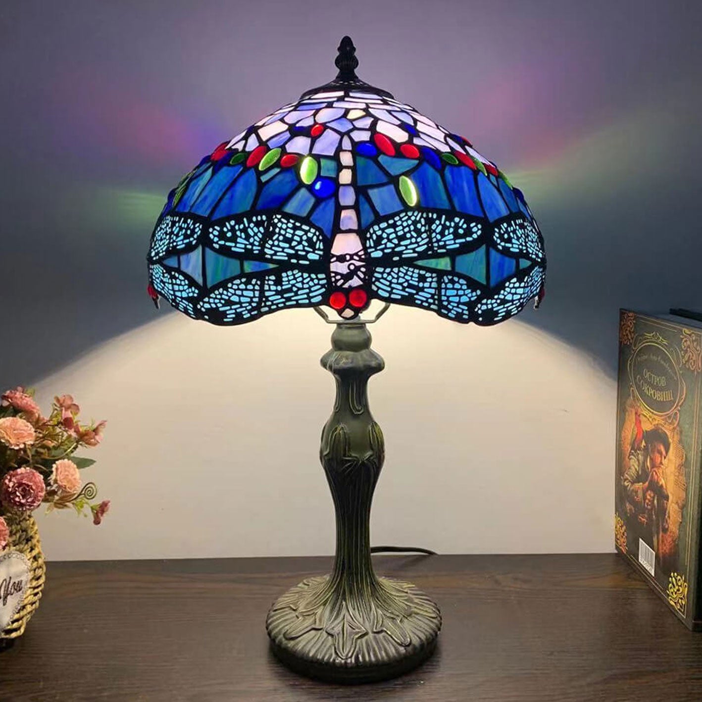 Alloy Stained Glass Table Lamp