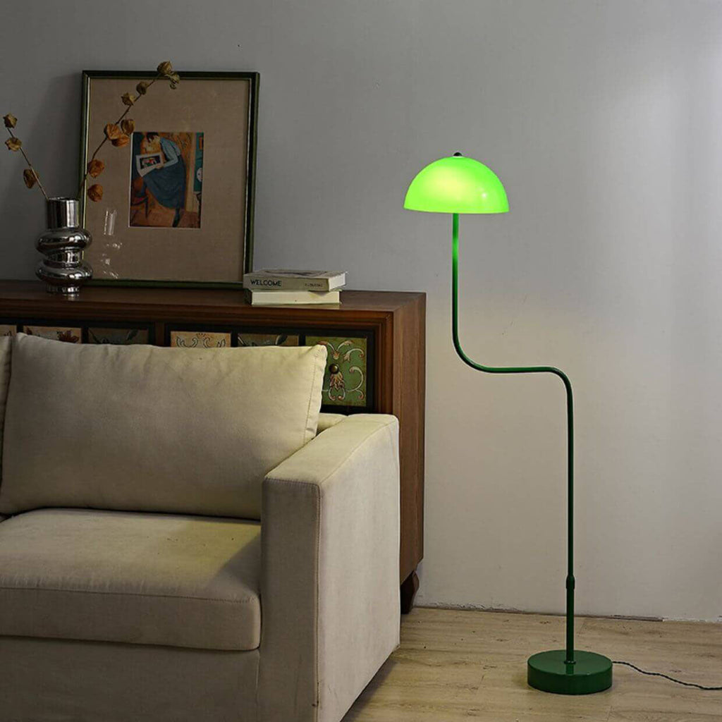 Contemporary Scandinavian Iron Glass Floor Lamp