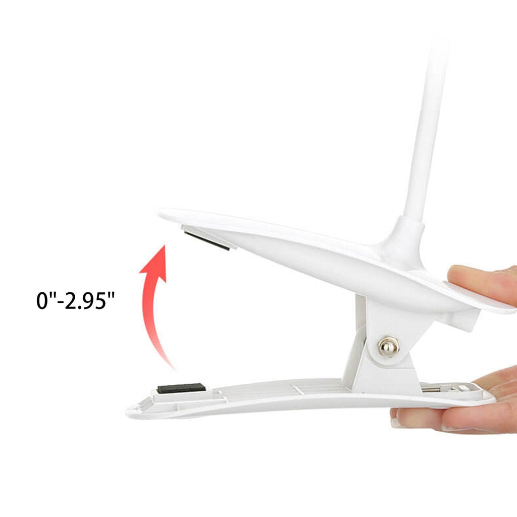 Foldable Round Rechargeable Clips Table Lamp