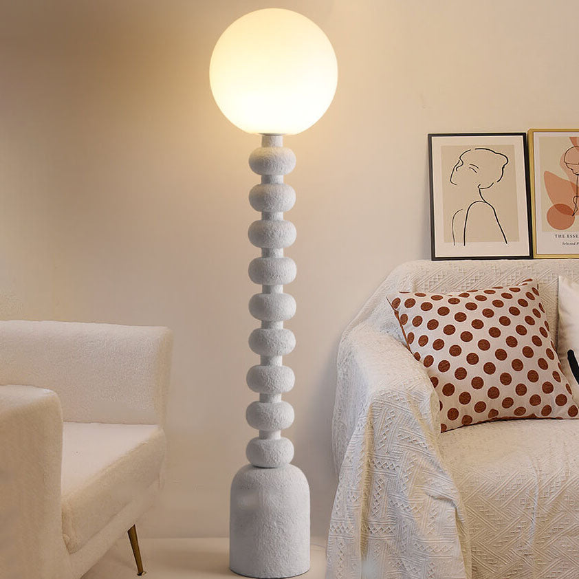 Resin Gourd Round Ball Floor Lamp