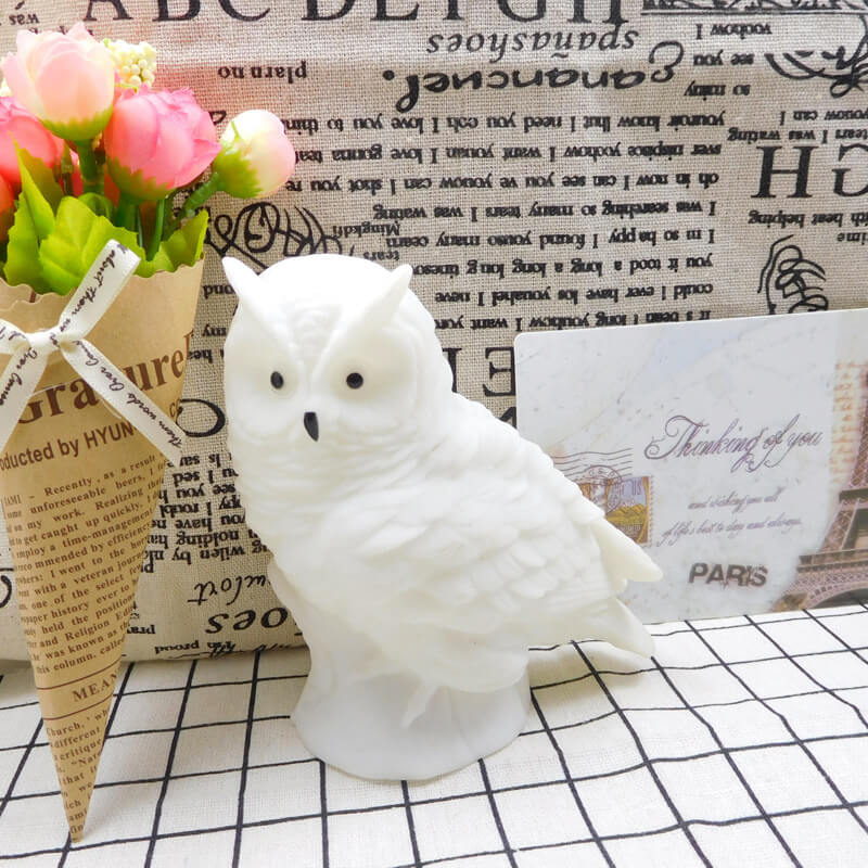 Owl Enamel Night Table Lamp