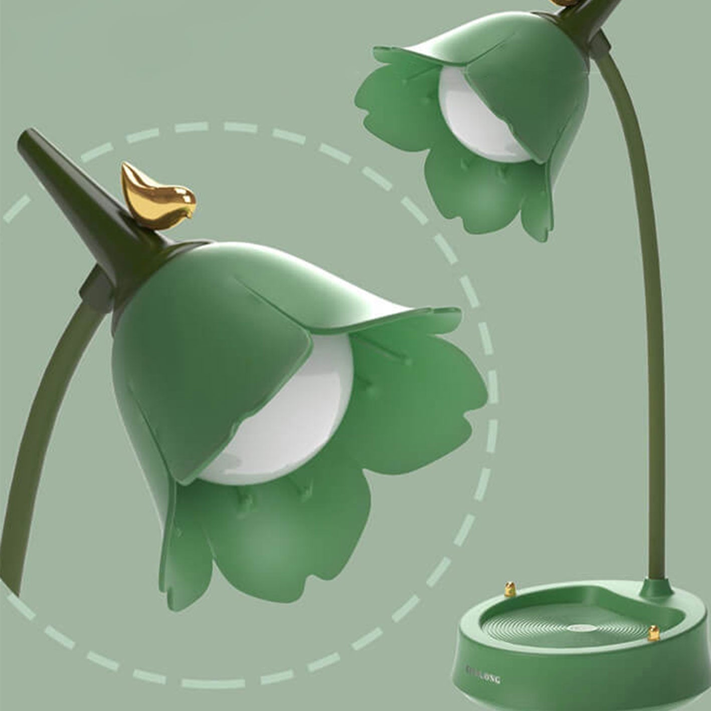 ABS Flower Bird Design Table Lamp