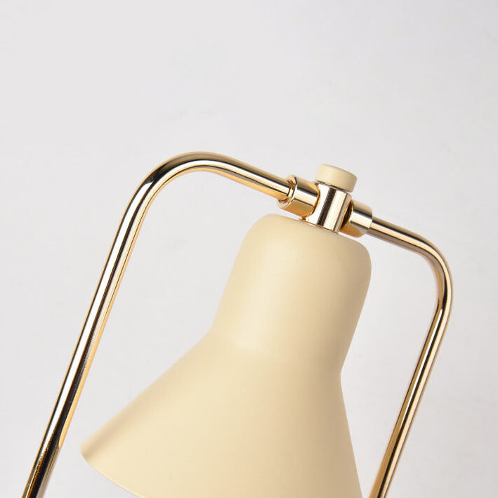Milk Yellow Cone Marble 2-Light Table Lamp