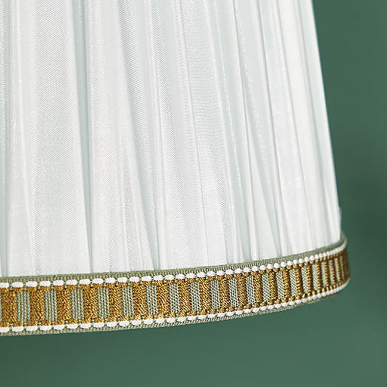 Bottle Glass Copper Fabric Table Lamp