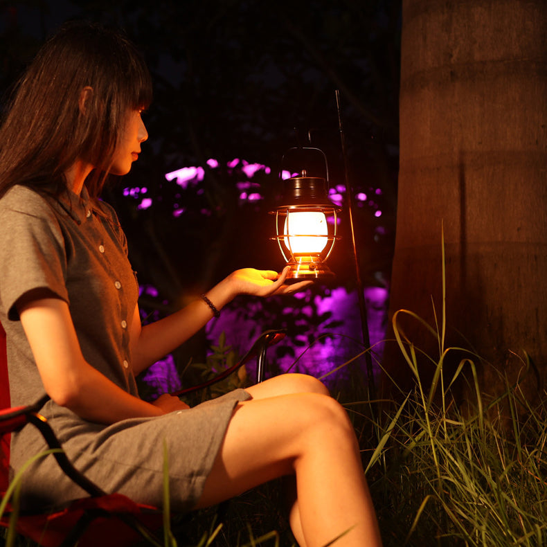 Farmhouse Rechargeable Iron Acrylic Table Lamp