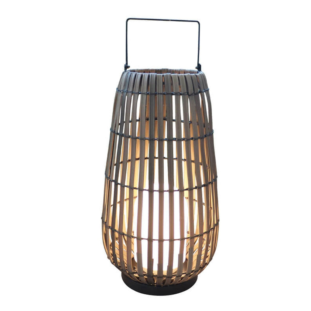 Modern Rattan Weaving Oval Floor Lamp