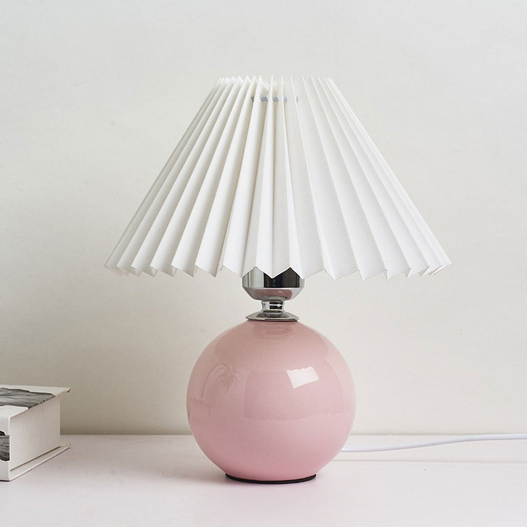 Ceramic Pleated Table Lamp