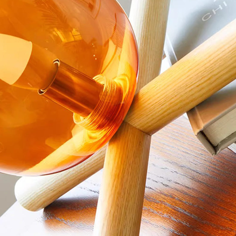 Flame Fire Pile Solid Table Lamp
