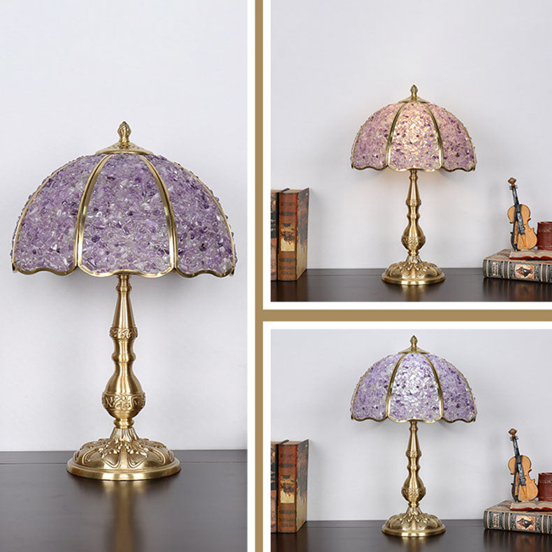 Umbrella Half Circle Full Table Lamp