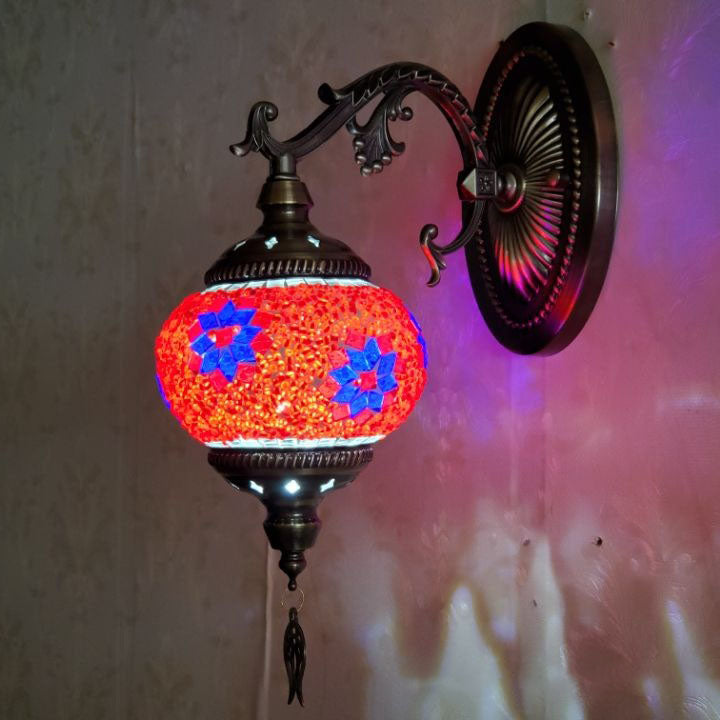 Exotic Cracked Glass Wall Lamp