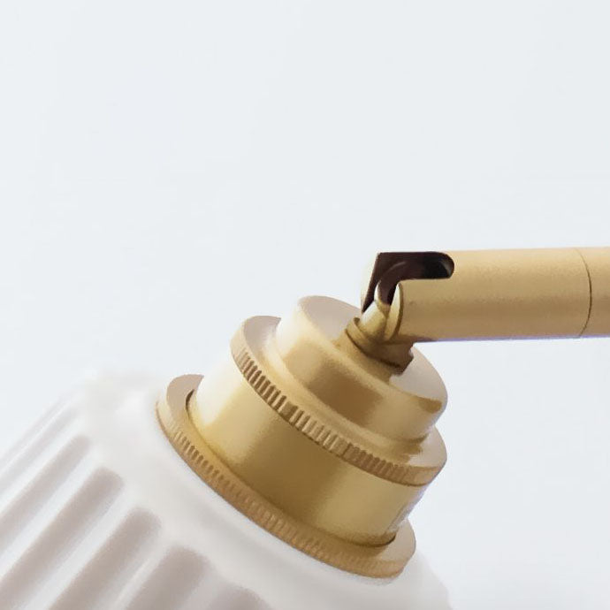 Minimal Brass Ceramic Wall Lamp