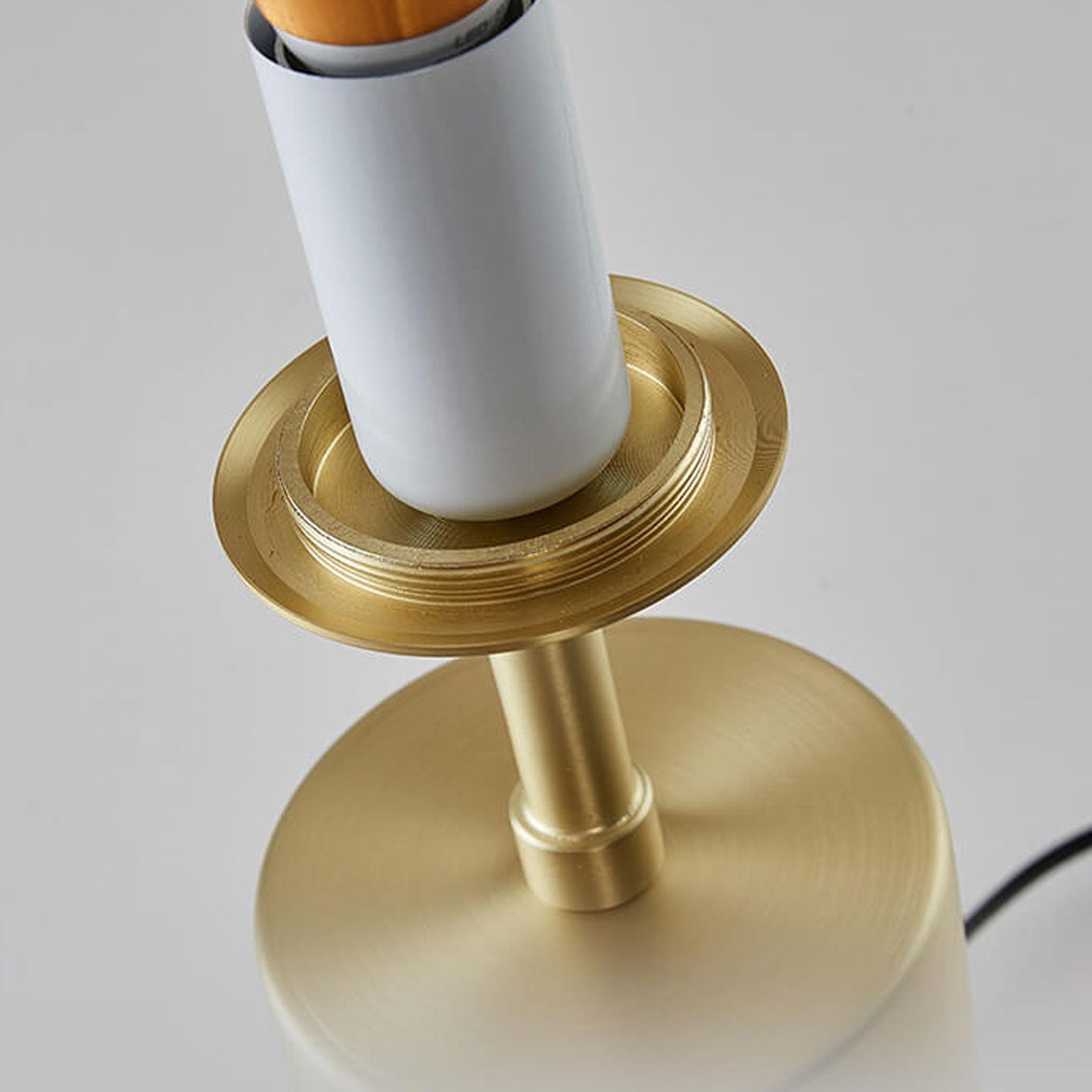 Convex Glass Spherical Table Lamp