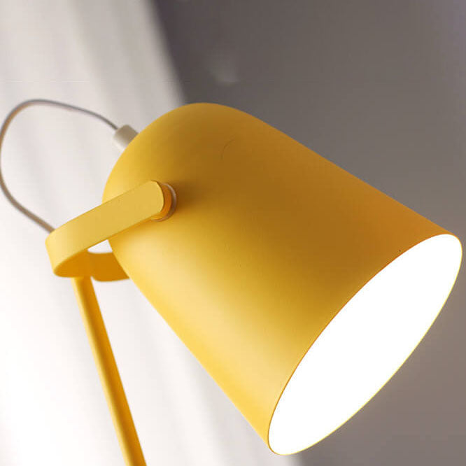 Macaron Color Iron Bucket Table Lamp