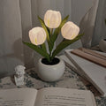 Tulip Night Simulated Flower Table Lamp