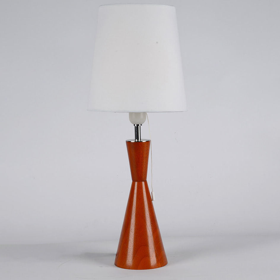 Oak Body Cotton PC Table Lamp