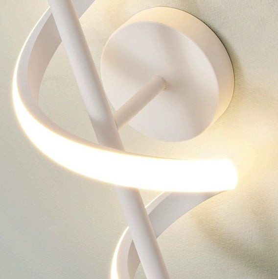 Spiral Hardware Aluminum Silicone Wall Lamp