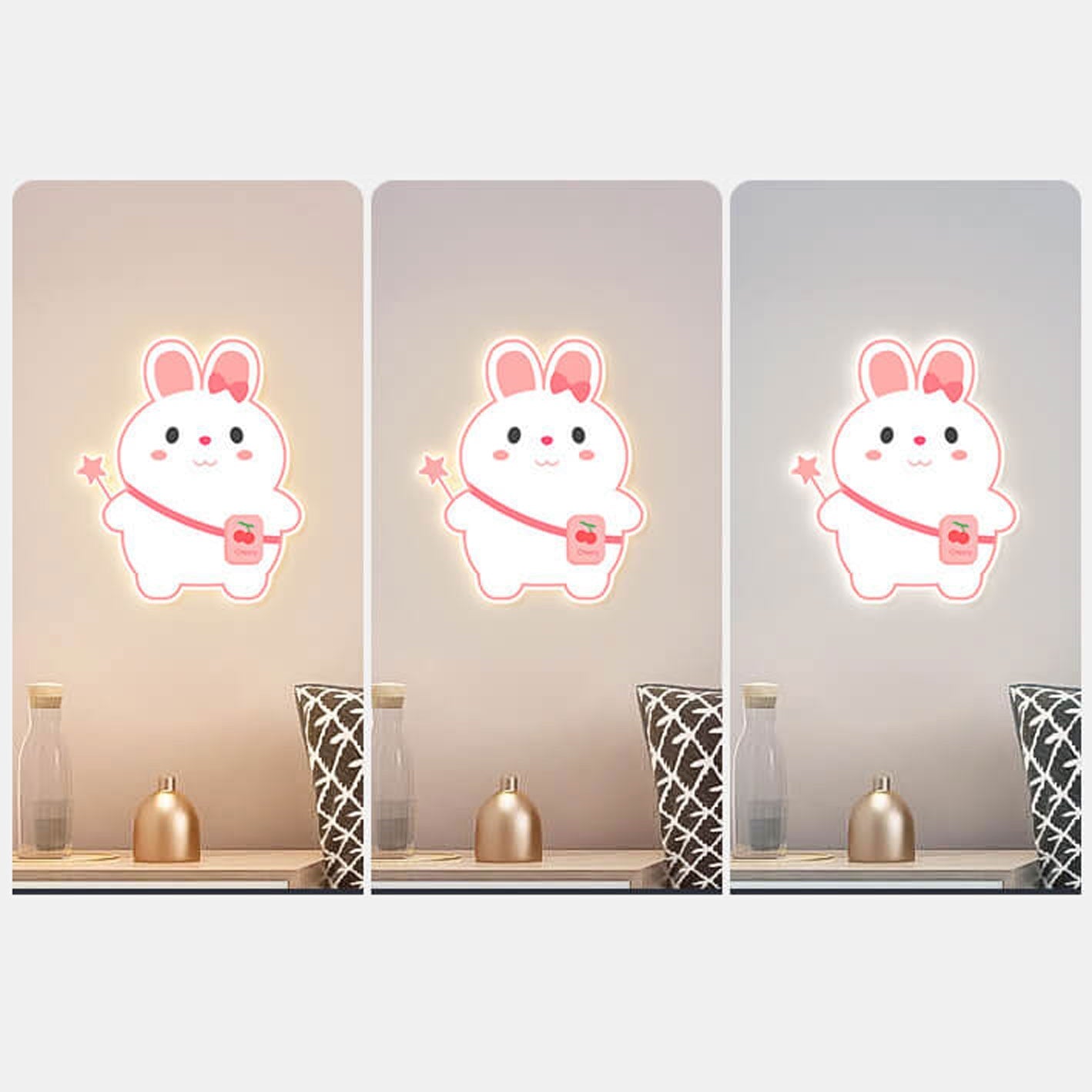 Cartoon Rabbit Unicorn Kids Wall Lamp