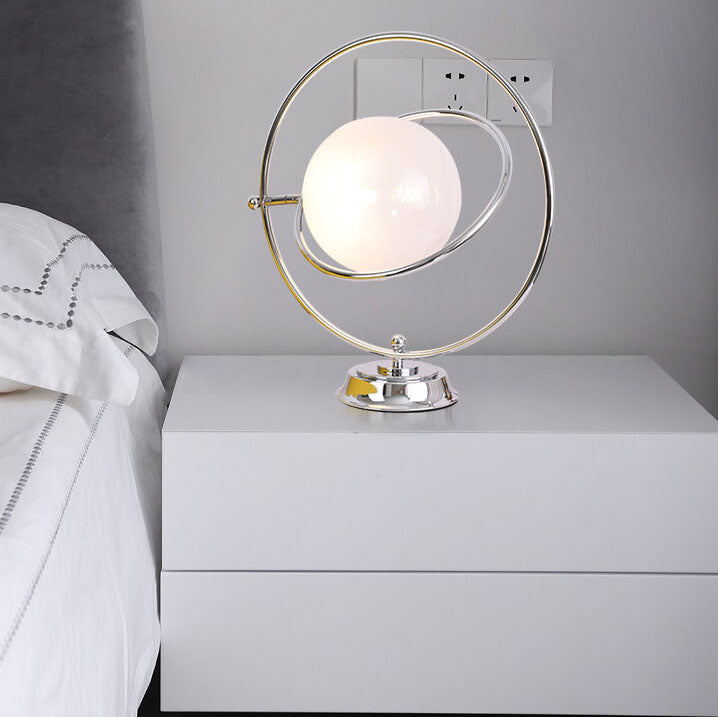 Planet Glass Iron Table Lamp