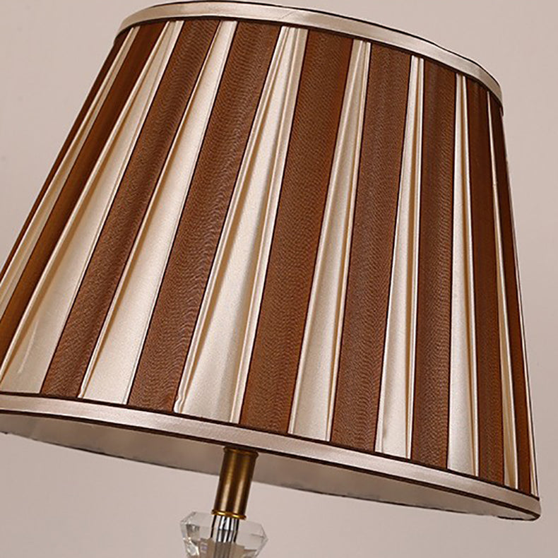 Cylinder Hardware Crystal Fabric Table Lamp