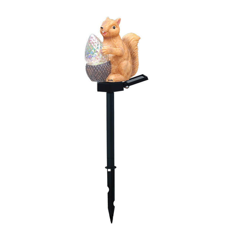 Resin Squirrel Solar Waterproof Outdoor Light