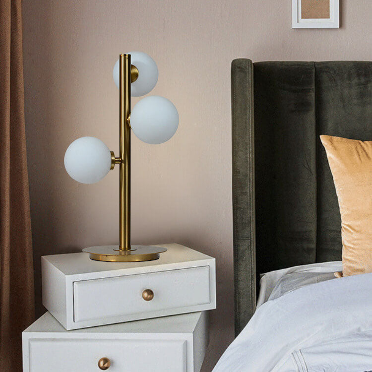 Magic Bean Glass Iron 3-Light Table Lamp