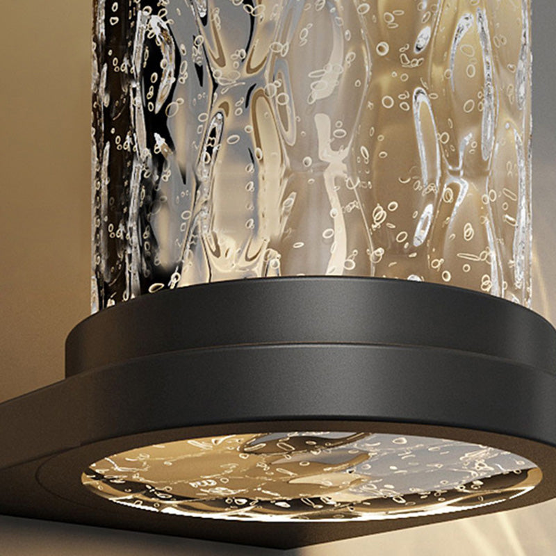 Stainless Steel Glass Cylinder Outdoor Light