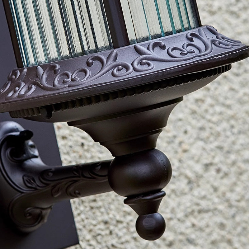 Aluminum Glass Cylinder Garden Outdoor Light