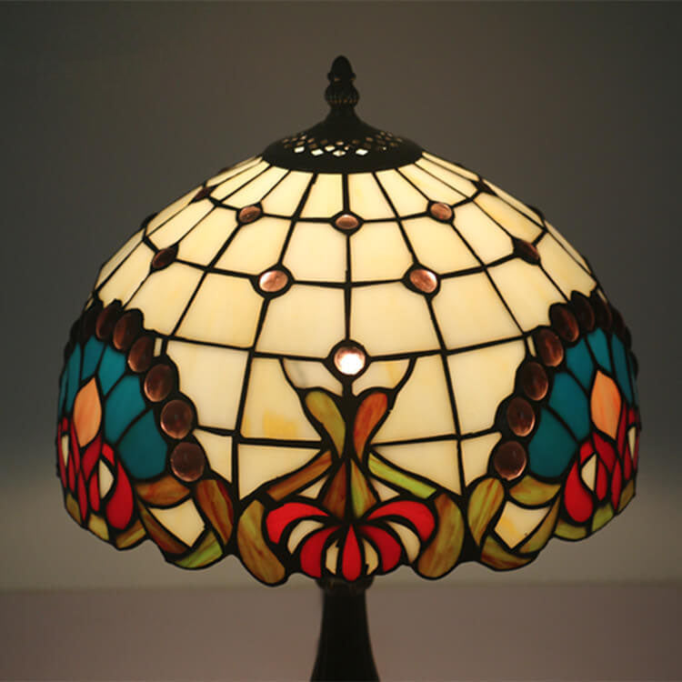 Baroque Gem Stained Glass Table Lamp