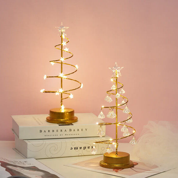 Crystal Christmas Tree Table Lamp