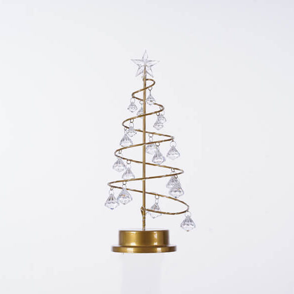 Crystal Christmas Tree Table Lamp