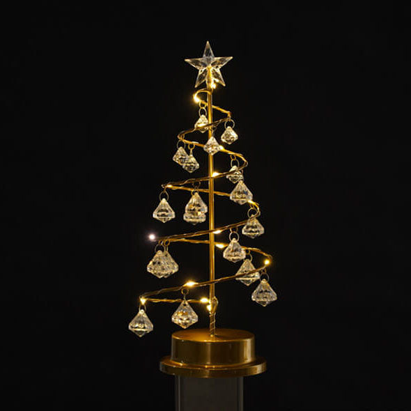 Crystal Christmas Tree Table Lamp
