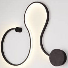 Long Aluminum Snake Shaped Wall Lamp