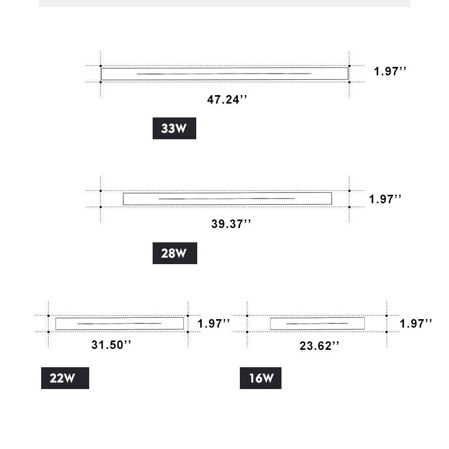 Minimalistic Elongated Bar Shaped Wall Lamp