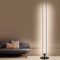 Black Ring Floor Lamp