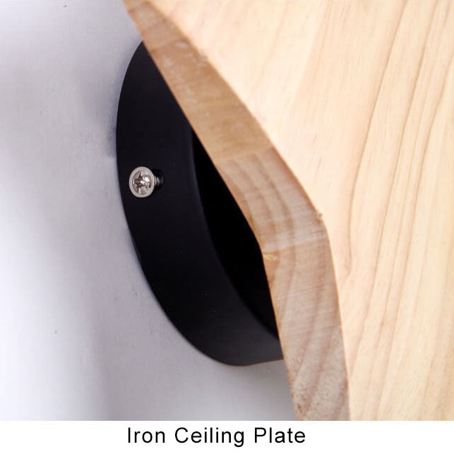 Star Shaped Wooden Mood Wall Lamp